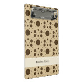 Mini Porte-bloc Sable Brun Foncé Micro Floral (Incliné)