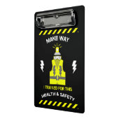 Mini Porte-bloc Santé Et Sécurité Drôle | NEBOSH | Officier | Latt (Angle2)