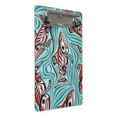 Mini Porte-bloc Saumon Haida Art Spirit Pacific Northwest Native (Incliné)