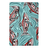 Mini Porte-bloc Saumon Haida Art Spirit Pacific Northwest Native (Dos)