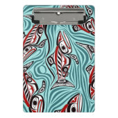 Mini Porte-bloc Saumon Haida Art Spirit Pacific Northwest Native (Devant)