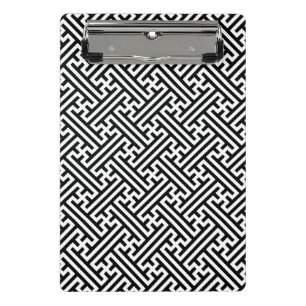 Mini Porte-bloc Sayagata motif, japonais, noir et blanc