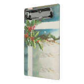 Mini Porte-bloc Scène de Noël Hiver de neige blanche (Angle2)