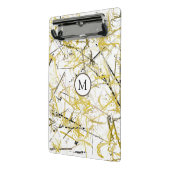 Mini Porte-bloc Scribbles Abstraits - moutarde et Brown (Angle2)