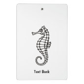 Mini Porte-bloc Seahorse Black (Dos)