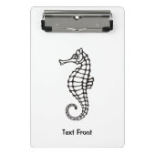 Mini Porte-bloc Seahorse Black (Devant)