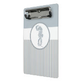 Mini Porte-bloc Seahorse Bleu Classique Nautique Élégant (Angle2)