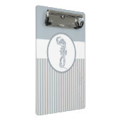 Mini Porte-bloc Seahorse Bleu Classique Nautique Élégant (Incliné)