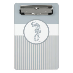 Mini Porte-bloc Seahorse Bleu Classique Nautique Élégant