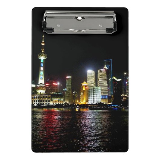 Mini Porte-bloc Shanghai à la nuit Mini Porte - bloc (Devant)