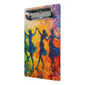 Mini Porte-bloc Silhouettes colorées dansant (Angle2)