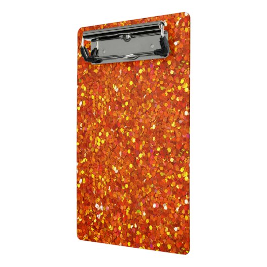 Mini Porte-bloc Sinopia Orange Parties scintillant (Angle2)