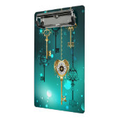 Mini Porte-bloc Skeleton Keys on Green Background (Angle2)