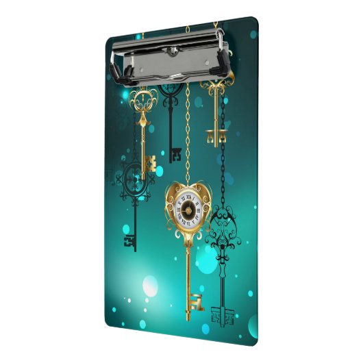 Mini Porte-bloc Skeleton Keys on Green Background (Angle2)