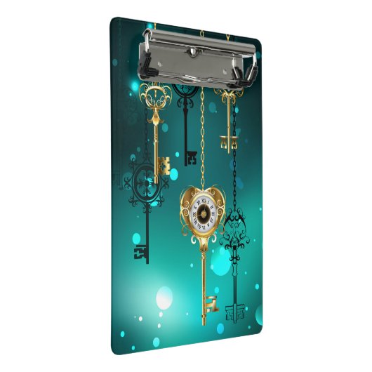 Mini Porte-bloc Skeleton Keys on Green Background (Incliné)