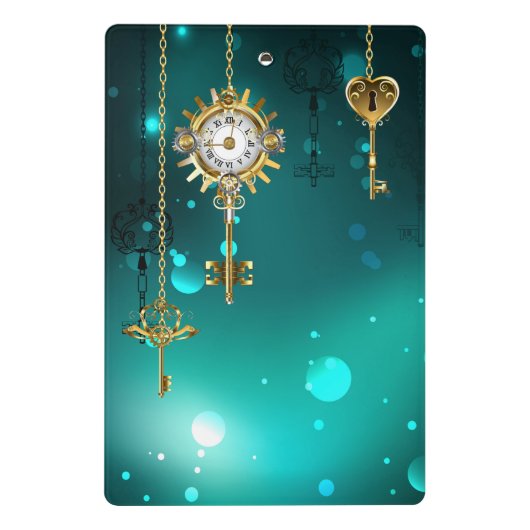 Mini Porte-bloc Skeleton Keys on Green Background (Dos)