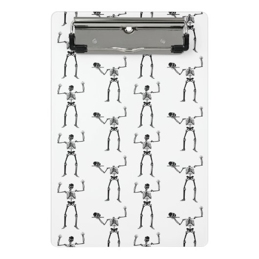 Mini Porte-bloc Skeletons D'Halloween, Baguette Ou Traite, Boo (Devant)