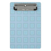 Mini Porte-bloc Small blue squares. (Devant)