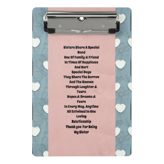 Mini Porte-bloc Soeur des Coeurs de Marshmallow (Devant)