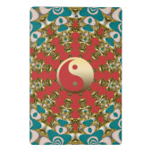 Mini Porte-bloc Soleil sarcelle or Yin Yang (Dos)
