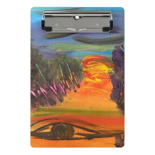 Mini Porte-bloc Soulful Horizon Hand Painted Design (Devant)