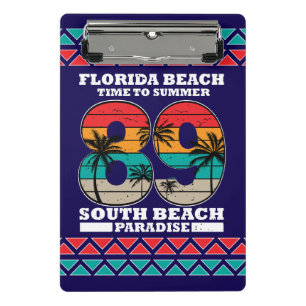 Mini Porte-bloc South Beach Sunset - Promenez-vous dans la vague d