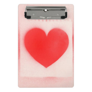 Mini Porte-bloc Soyez mon coeur rouge Valentine