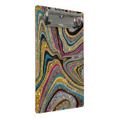 Mini Porte-bloc Sparkle Glam scintillante girly marbre art (Incliné)