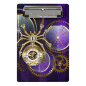 Mini Porte-bloc Spider Steampunk sur Arrière - plan pourpre (Devant)