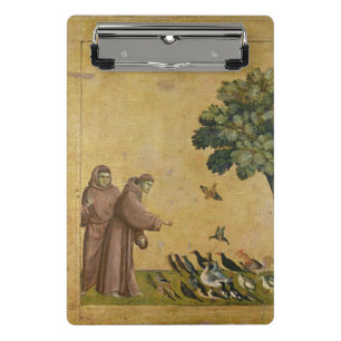 Mini Porte-bloc St Francis d'Assisi prêchant aux oiseaux