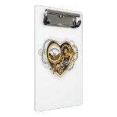 Mini Porte-bloc Steampunk Heart with a Manometer (Incliné)