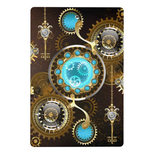 Mini Porte-bloc Steampunk Rusty Background (Dos)