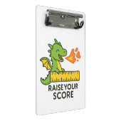 Mini Porte-bloc Sticker de règle de dragon de dessin animé - école (Incliné)