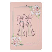 Mini Porte-bloc stilettos roses et roses roses roses d'angle cadre (Dos)