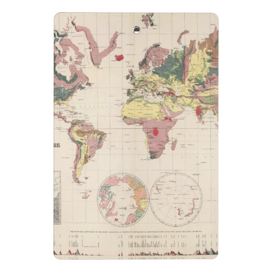 Mini Porte-bloc Structure géologique de globe (Dos)