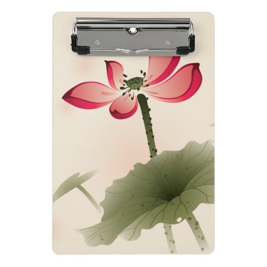 Mini Porte-bloc Style oriental Lotus (Devant)
