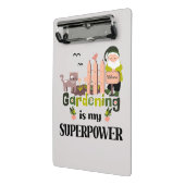 Mini Porte-bloc Superpuissance du jardin, jardinier mignon (Angle2)