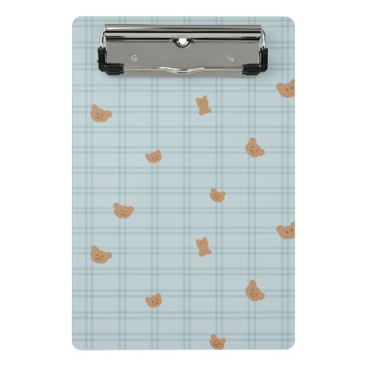 Mini Porte-bloc Sweet Teddy Bears Seamless Pattern – Cute Baby (Devant)