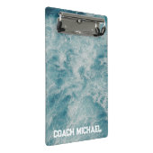 Mini Porte-bloc Swim Coach Piscine Nom personnalisé (Incliné)