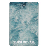 Mini Porte-bloc Swim Coach Piscine Nom personnalisé (Dos)