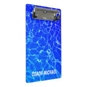 Mini Porte-bloc Swim Coach Piscine Nom personnalisé (Incliné)