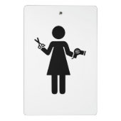 Mini Porte-bloc Symbole de coiffeur (Dos)