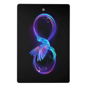 Mini Porte-bloc Symbole de Neon Infinity par Glowing Hummingbird (Dos)