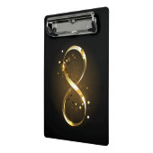 Mini Porte-bloc Symbole d'infini doré (Angle2)