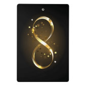 Mini Porte-bloc Symbole d'infini doré (Dos)