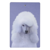 Mini Porte-bloc Tableau blanc standard de caniche - Art original d (Dos)