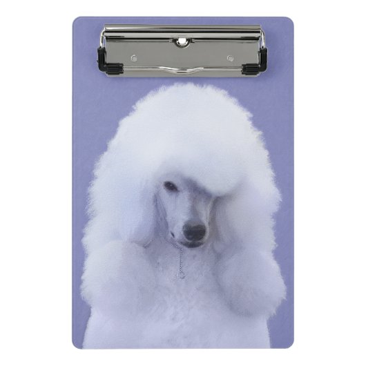 Mini Porte-bloc Tableau blanc standard de caniche - Art original d (Devant)