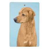 Mini Porte-bloc Tableau Rhodesian Ridgeback - Art Chien original (Dos)