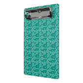 Mini Porte-bloc Tennis Racket Motif Retro Emerald Green (Angle2)