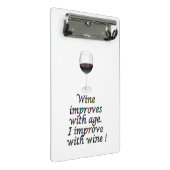 Mini Porte-bloc Texte drôle de vin (Incliné)